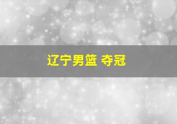 辽宁男篮 夺冠